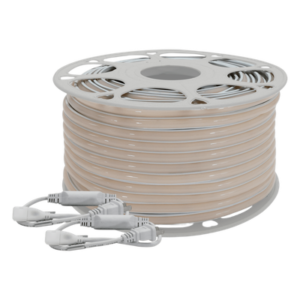 Manguera LED Luminosa / Resina Transparente IP65 / 50 m / 110V CA 4.2 A / 500 W / 6500 K / 164 pies / Corte cada 100 cm