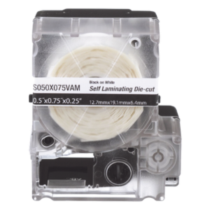 Casete de Etiquetas Autolaminadas / Vinilo / 25.4 x 38.1 mm / 200 Unidades / Cables 3.1 a 7 mm (0.12 a 0.28 in)