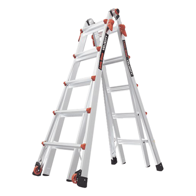 Escalera Multi-Posiciones / 6.7 m (22') / 136 kg (300 lbs) / Aluminio Aeroespacial / Suelos Inclinados