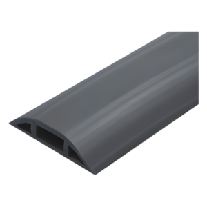 Canaleta Flexible para Piso / Media Caña / Área 305 mm² / Carga 100 kg / Rollo 25 m / PVC Autoextinguible UV