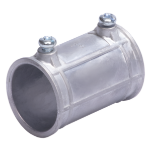 Cople para Tubo Rígido / 2" (52 mm) / Galvanizado por Inmersión / Tornillo Pared Delgada / Acero Semipesado / Interior Baja Corrosión