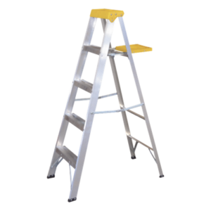 Escalera Tipo Tijera / 5 Peldaños / Aluminio Tipo III / 1.83 m (6 ft) / Carga 90 kg / ANSI A14.2