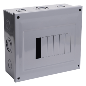 Centro de Carga para Sobreponer / 06 Polos / 60 A / 1 Fase 3 Hilos / 120/240 V AC / 50/60 Hz / 10 kA / 8.0 × 7.3 × 2.95 in