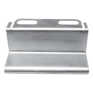 Placa de Salida a Tubo / Peralte 33 mm / Tuberías 1/2' a 2' / Acabado Galvanizado Electro-Zinc / Diseño U