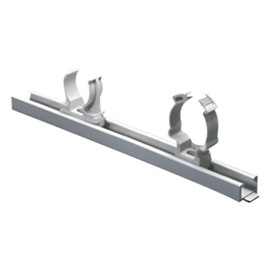 Canaleta Unicanal / PVC Auto-extinguible / 0 Halógenos / 20 cm (7.9 in) / RAL 7035 / Anti-choques