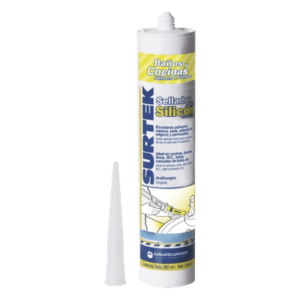 Silicón Sellador / Resistente -40°C a 100°C (-40°F a 212°F) / Antimoho y Antibacterias / Secado 24 Horas / 280 ml / Zonas Húmedas