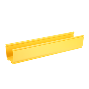 Canaleta de Enrutamiento de Fibra Óptica / 4x4 pulgadas / PVC Rígido UL 94V-0 / 3 m (9.8 ft) de Largo / Radio de Curvatura 2' / Color Amarillo