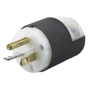 Clavija de Entrada Recta / 20 A / 125 V / 2 Polos 3 Hilos / NEMA 5-20P / Grado Industrial-Comercial / -40°C a 75°C / 0.15 lb