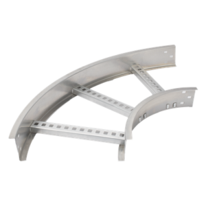 Curva Horizontal de Aluminio / Perfil Z / Peralte 3 1/4" (82.55 mm) / Ancho 12" (304.8 mm) / Radio 8" (203.2 mm) / 90°