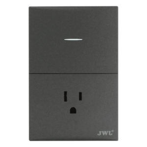 Placa con Interruptor y Toma Corriente / 127 V / 60 Hz / 10-15 A