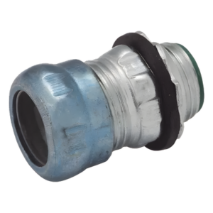Conector de Compresión / Acero Galvanizado / 1 1/2 in / Impermeable / Pared Delgada