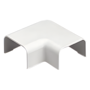 Conexión en Ángulo Recto / 90° para Canaleta LD10 / Material ABS / Color Blanco Mate / UL94V-0 FT4 / Rango Térmico 0 a 50°C