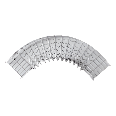 Curva Pre-Fabricada Horizontal / 90° / 66 mm Peralte / 100 mm Ancho / Acabado Electrozinc