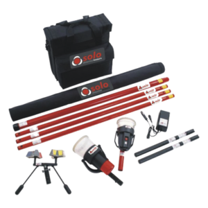Kit de Prueba para Detectores Térmicos y de Humo / Pértiga Telescópica 6 m (19.7 ft) / Extensión 1.2 m (3.9 ft) / Dispensador de Prueba / Herramienta de Remoción / Baterías Tipo Bastón / Maleta Profesional