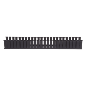 Canaleta Ranurada de PVC / 1.25 in Ancho / 2.12 in Alto / 6 ft Largo / Tipo G / Sin Tapa / Negro