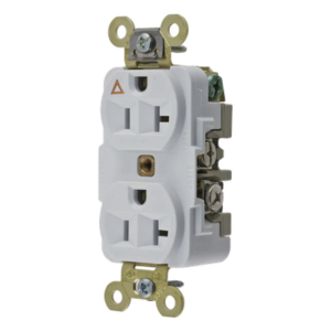 Contacto Dúplex Industrial / 20 A / 125 V / 2 Polos 3 Hilos / NEMA 5-20R / Grado Pesado