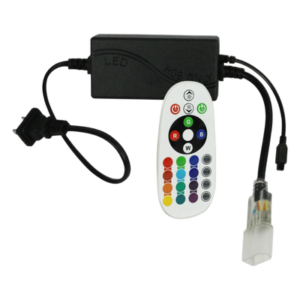 Adaptador de Corriente LED / Control Remoto RGB / 50 m (164 ft) / 127V~ / 300W Máx / IP65