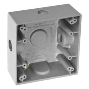 Caja de Conexión a Prueba de Intemperie / Aluminio Die-Cast / 3 Salidas / 1/2" NPT / IK09 / 492 cm³
