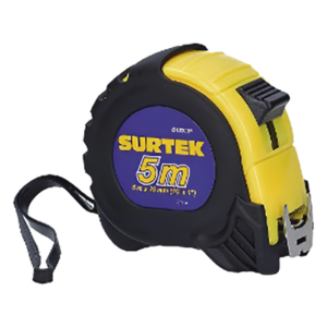 Flexómetro anti impacto / 5 m (16.4 ft) / Cinta ancha 1" / Dual mm/pulgadas / ABS