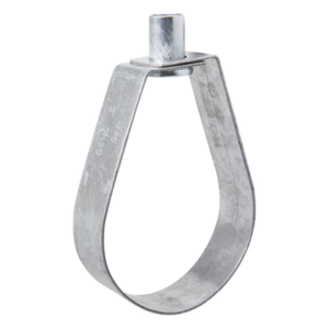 Abrazadera Tipo Pera / 1 1/2" (50 mm) / Carga 236 kg / Tuerca 3/8" / Monobloque Sin Tornillos / Cincado Electrolítico 5 micras