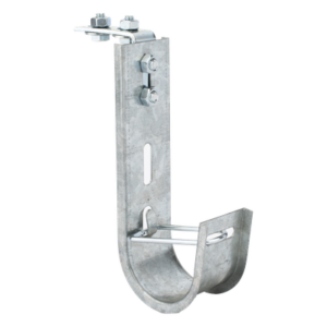 Soporte J-Hook para Cableado Estructurado / Capacidad 28 Cables Cat6 / Acero al Carbono / Instalación Interior