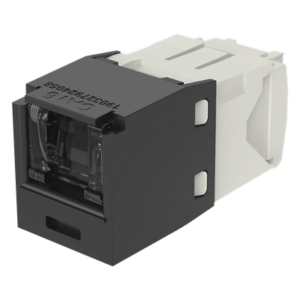 Conector Jack RJ45 / Categoría 6 / 8 Posiciones 8 Cables / Terminación TG Sin Impacto / -10°C a 65°C / Color Negro