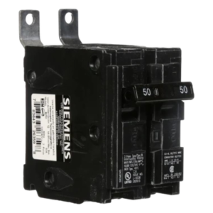 Interruptor Termomagnético / 2 Polos / 50 A / 120/240 V AC / 10 kA / Conexión por Tornillos