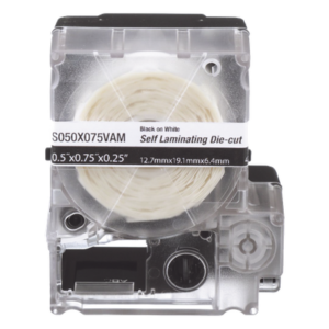 Casete de Etiquetas Autolaminadas / 12.7 x 31.8 mm / 200 Etiquetas / Cables 3.1 a 7 mm (0.12 a 0.28 in) / Calibre 12-10 AWG