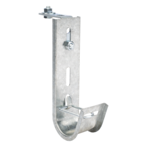 Soporte J-Hook / Capacidad 10 Cables Cat6 / Acero al Carbón / Fijación Perforada / Interior