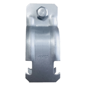 Abrazadera Unicanal / Conduit Cédula 40 / 38 mm (1 1/2') / Acero Calibre 14 / Industrial