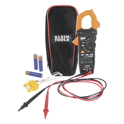 Amperímetro Digital de Gancho / 400 A CA / TRMS / NCVT / Temperatura Tipo K / Rango Automático / Caída 2 m (6.6 ft)