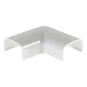 Conexión en Ángulo Recto / 90° para Canaleta LD5 / ABS Blanco / Adhesivo Sin Herramientas / UL94V-0 FT4