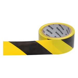 Cinta de Señalización / Adhesivo Acrílico / Espesor 0.105 mm / Ancho 48 mm / Largo 18 m / Colores Amarillo-Negro / Alta Visibilidad