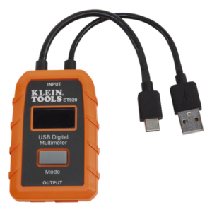 Multímetro Digital USB / Voltaje 3-20 V DC / Corriente hasta 5 A / Registro 1000 Horas / USB-A y USB-C / Resistente a Caídas 2 m (6.6 ft)