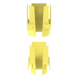Tapa de Salida para Tubo Corrugado / 1.5 in (38 mm) / Para Canaleta 2x2 FiberRunner™ / ABS / Color Amarillo