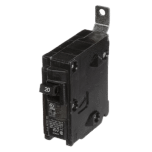 Interruptor Automático / 1 Polo / 20 A / 120 V AC / Capacidad de Interrupción 10 kA / Conexión Atornillable / Protección Termomagnética