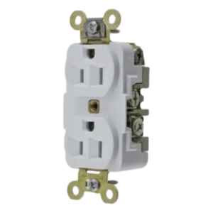 Contacto Dúplex Industrial / 15 A / 125 V / 2 Polos 3 Hilos / NEMA 5-15R / Servicio Extra Pesado