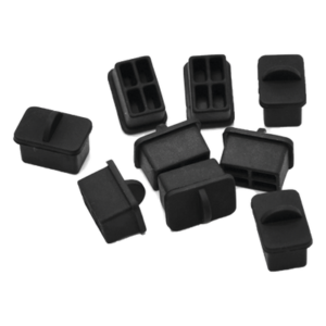 Protectores Anti-Polvo / Puerto SFP / Silicona / 25 Piezas / Negro