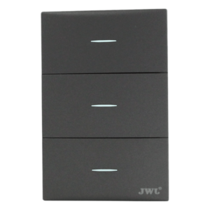 Placa de Interruptores / 3 Sencillos / 10 A / 127 V / 60 Hz / Policarbonato