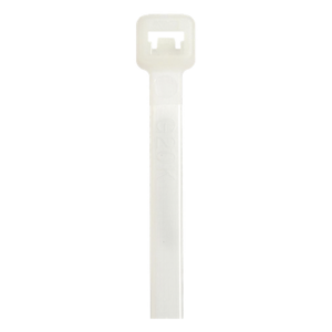 Cincho de Nylon 6.6 / 533 mm (1.75 ft) largo x 7.6 mm ancho / Tensión 534 N / Rango -40°C a 85°C / Plenum / UV Resistant / Paquete 100 pz