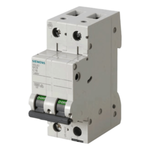 Interruptor automático magnetotérmico / 2 polos / 25 A / 6 kA / Curva C / Montaje riel DIN