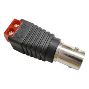 Conector Adaptador / BNC Hembra a Terminales Tipo Tornillo / 5.5 x 2.5 mm / -20°C a 60°C