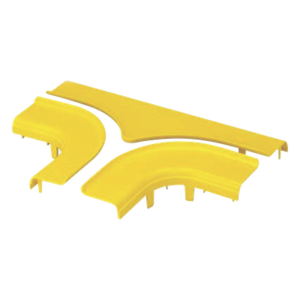Tapa para Accesorio en T Horizontal / 4x4 / 90° / Abertura 19 mm (3/4 pulg) / ABS 94V-0 / 54.6 mm x 232.4 mm x 328.9 mm (2.15 x 9.15 x 12.95 pulg) / Amarillo