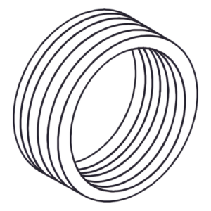 Reducción Bushing / Aluminio / 1 1/2" a 1" / Recubrimiento Uretano Púrpura 2 mil / Conduit Rígido e IMC / Clase I, II y III