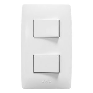 Apagador Escalera Doble / 127 V~60 Hz / 10 A / 11.8 x 7.8 x 3 cm / 4.6 x 3.1 x 1.2 in / Blanco