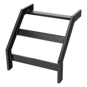 Curva Vertical Exterior 90° / Escalera Tubular 1.5" de Peralte x 12" de Ancho / Acero al Carbono con Recubrimiento Epóxico / Radio de Curvatura 12' (3.66 m) / Incluye Coples y Tornillería