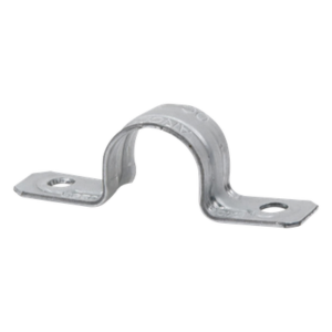 Abrazadera Tipo Omega / Conduit Pared Gruesa 2 1/2" (63 mm) / Acero Pregalvanizado Calibre 16 / Fijación Industrial