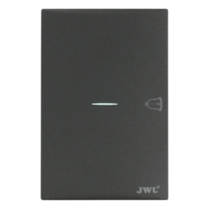 Placa de Policarbonato con Botón de Timbre / 127V~ 60Hz / 10A / Diseño Minimalista