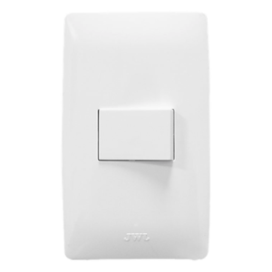 Apagador Escalera Sencillo / 127 V~60 Hz / 10 A / 11.8 x 7.8 x 3 cm / 4.6 x 3.1 x 1.2 in / Blanco