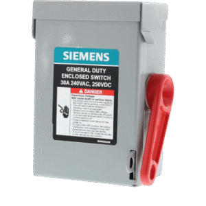 Interruptor de Seguridad / 240Vca / 3 Polos / 30 Amp / NEMA 1 / Sin Portafusibles / 0.91 kg